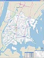Bronx, Ny Carrier Route Wall Map