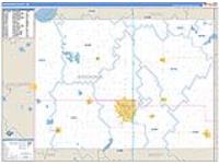 Brookings, Sd Carrier Route Wall Map