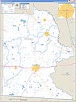 Brooks, Ga Carrier Route Wall Map