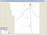 Brooks, Tx Carrier Route Wall Map