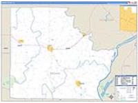 Brown, Il Carrier Route Wall Map