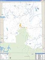 Brown, In Carrier Route Wall Map