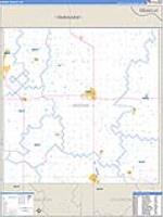 Brown, Ks Carrier Route Wall Map