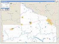 Brown, Mn Carrier Route Wall Map