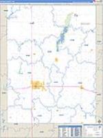 Brown, Sd Carrier Route Wall Map