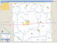 Buchanan, Ia Carrier Route Wall Map