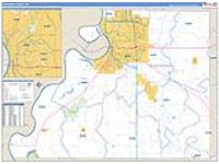 Buchanan, Mo Carrier Route Wall Map