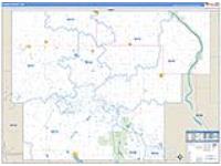 Burke, Nd Carrier Route Wall Map