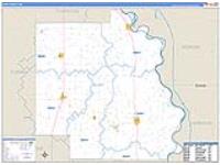 Burt, Ne Carrier Route Wall Map