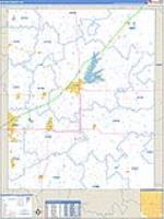 Butler, Ks Carrier Route Wall Map