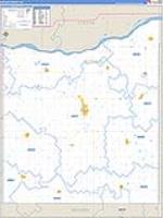 Butler, Ne Carrier Route Wall Map