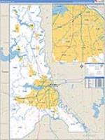 Caddo Parish (), La Carrier Route Wall Map