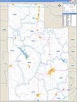 Caddo, Ok Carrier Route Wall Map