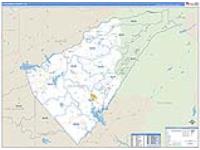 Calaveras, Ca Carrier Route Wall Map