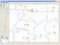 Caldwell, Mo Carrier Route Wall Map