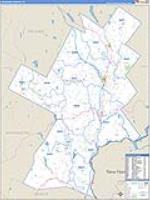 Caledonia, Vt Carrier Route Wall Map