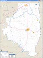 Calhoun, Ar Carrier Route Wall Map