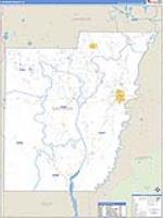 Calhoun, Fl Carrier Route Wall Map