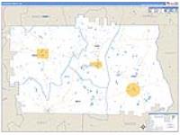 Calhoun, Ga Carrier Route Wall Map