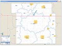 Calhoun, Ia Carrier Route Wall Map