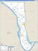 Calhoun, Il Carrier Route Wall Map