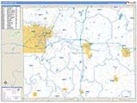 Calhoun, Mi Carrier Route Wall Map