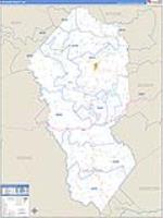 Calhoun, Wv Carrier Route Wall Map