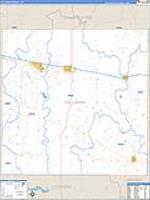 Callahan, Tx Carrier Route Wall Map