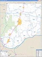 Callaway, Mo Carrier Route Wall Map