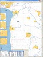 Calumet, Wi Carrier Route Wall Map