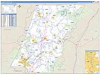 Cambria, Pa Carrier Route Wall Map