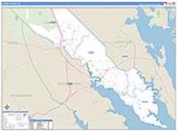 Camden, Nc Carrier Route Wall Map