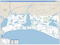 Cameron Parish (), La Carrier Route Wall Map