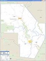 Cameron, Pa Carrier Route Wall Map