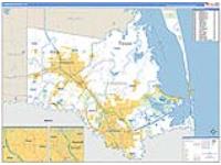 Cameron, Tx Carrier Route Wall Map