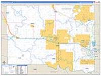 Canadian, Ok Carrier Route Wall Map