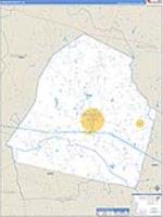 Candler, Ga Carrier Route Wall Map