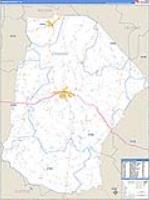 Cannon, Tn Carrier Route Wall Map