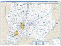 Capitol, Ct Carrier Route Wall Map