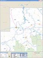 Carbon, Wy Carrier Route Wall Map