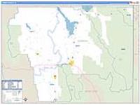 Caribou, Id Carrier Route Wall Map