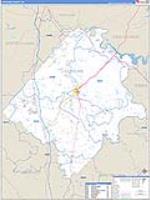 Caroline, Va Carrier Route Wall Map