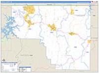 Carroll, Ar Carrier Route Wall Map