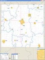 Carroll, Ia Carrier Route Wall Map