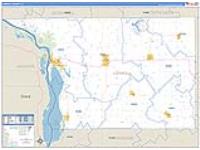 Carroll, Il Carrier Route Wall Map