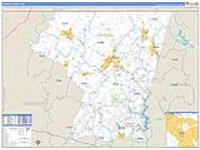 Carroll, Md Carrier Route Wall Map
