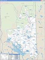 Carroll, Nh Carrier Route Wall Map