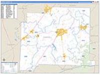 Carroll, Tn Carrier Route Wall Map