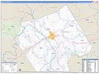 Carroll, Va Carrier Route Wall Map