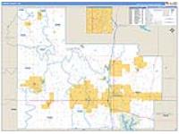 Carter, Ok Carrier Route Wall Map